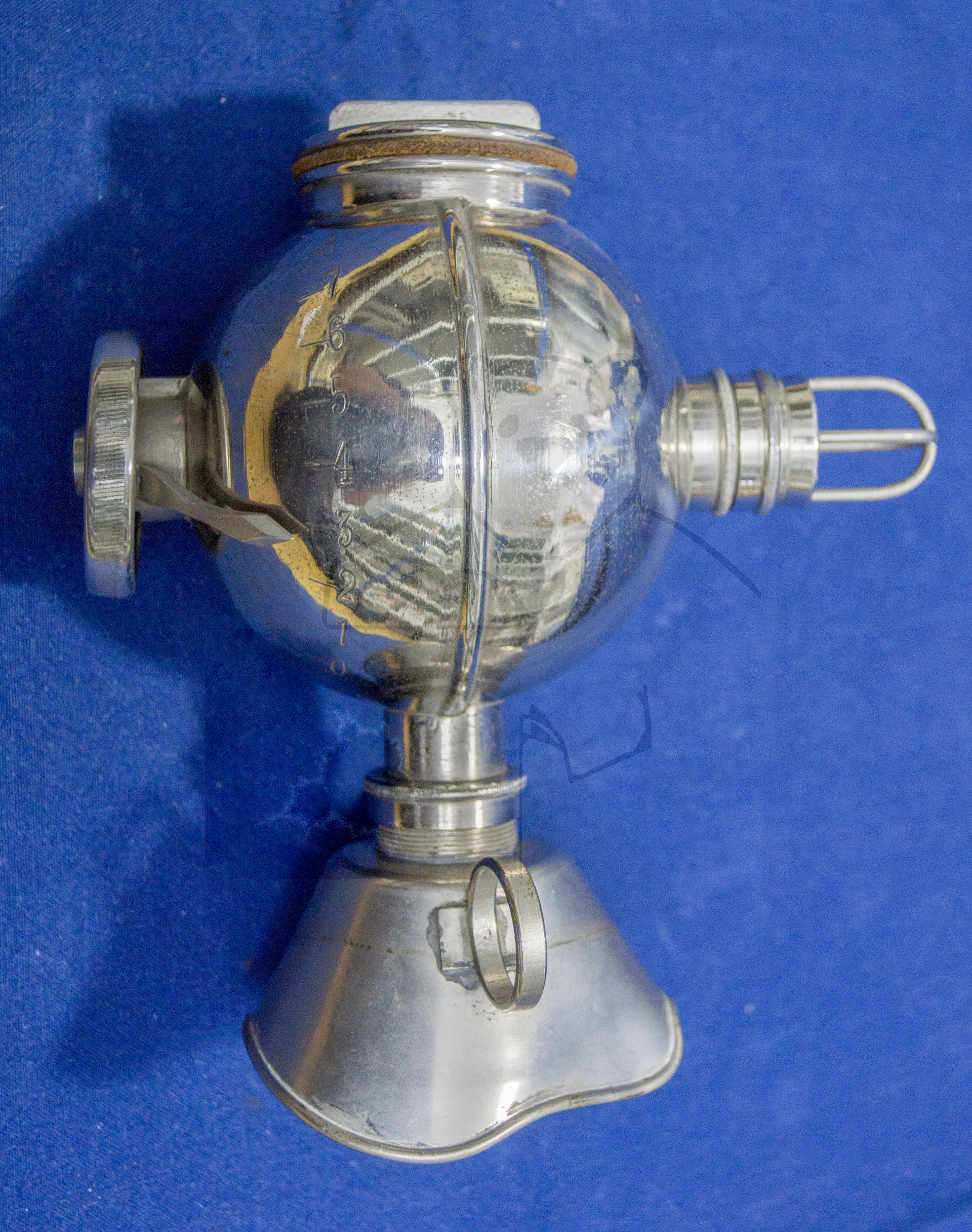 Äthermaske mit verstellbarer Dosierung, ca. 1907, Seitliche Ansicht